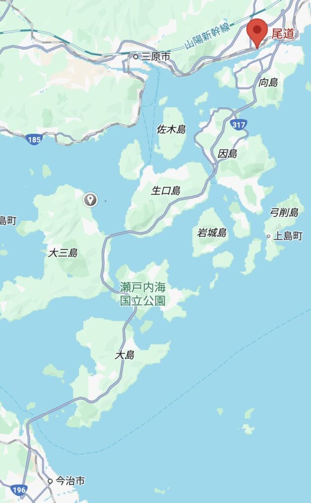 しまなみ海道　地図